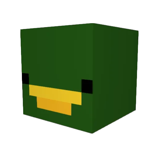 user_zeze Minecraft avatar head, 3D render
