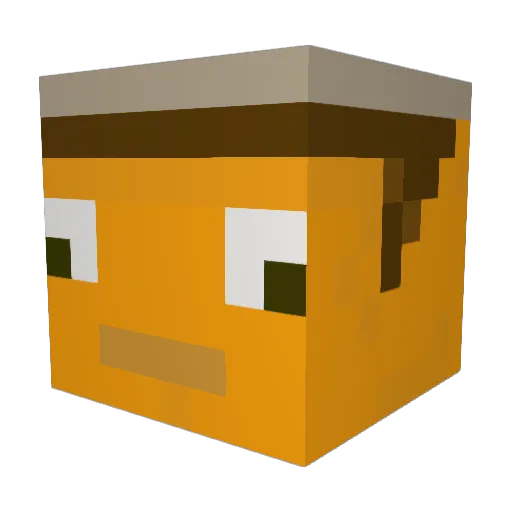 userchleb Minecraft avatar head, 3D render