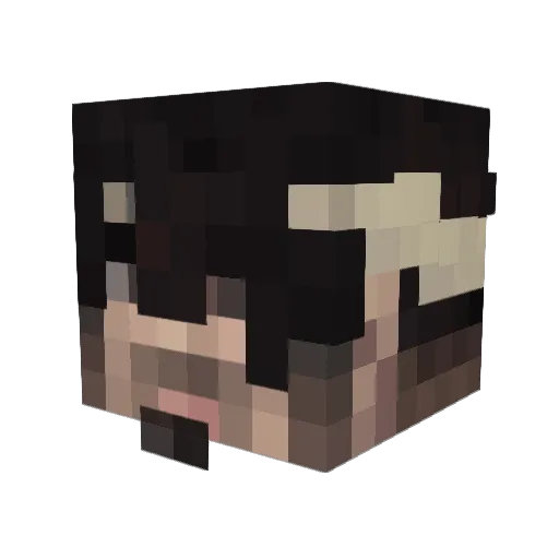 usercultist Minecraft avatar head, 3D render