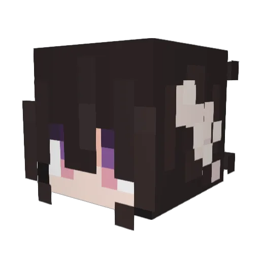 userfone Minecraft avatar head, 3D render