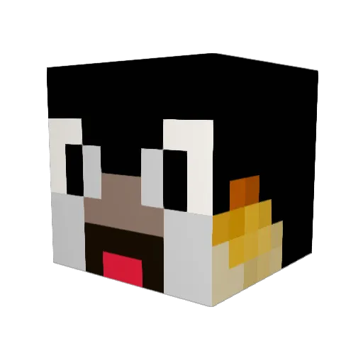 username2088 Minecraft avatar head, 3D render