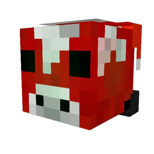 ushiihsu Minecraft avatar head, 3D render