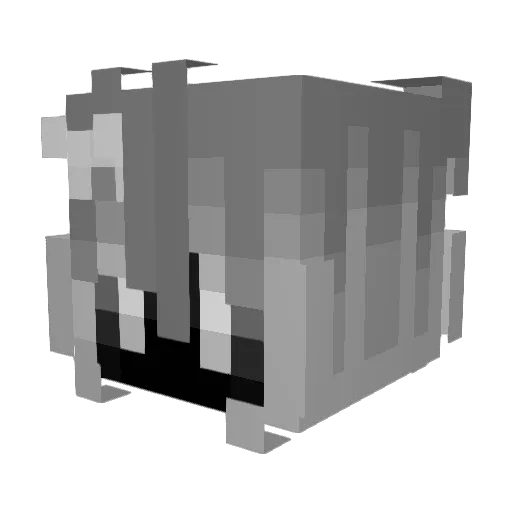 usopi02 Minecraft avatar head, 3D render