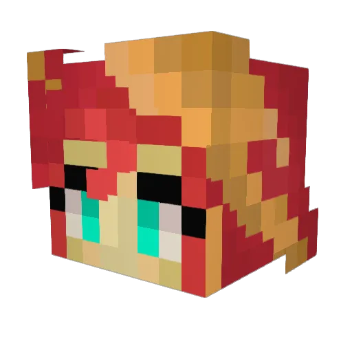uss_voyager Minecraft avatar head, 3D render