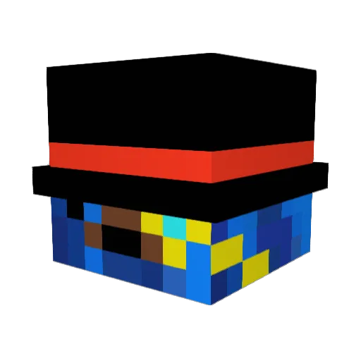 ussboat Minecraft avatar head, 3D render