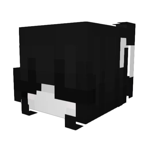 ustinkskitten Minecraft avatar head, 3D render