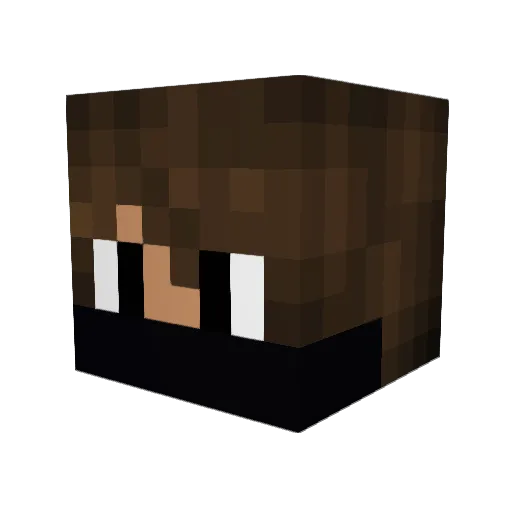usuer_ Minecraft avatar head, 3D render