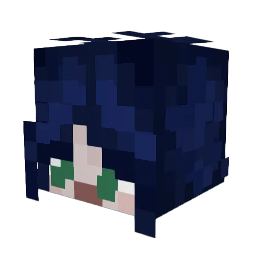 usukIh8u Minecraft avatar head, 3D render