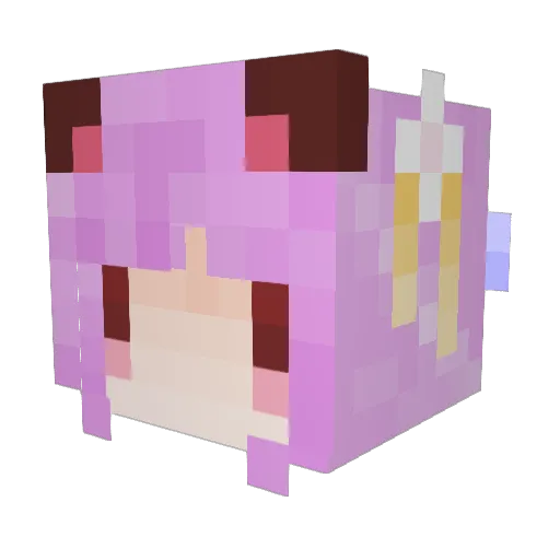ut3h Minecraft avatar head, 3D render