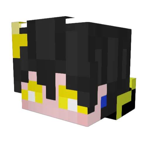 ut77777 Minecraft avatar head, 3D render