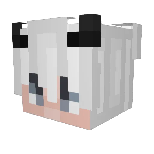 uta4ka2 Minecraft avatar head, 3D render
