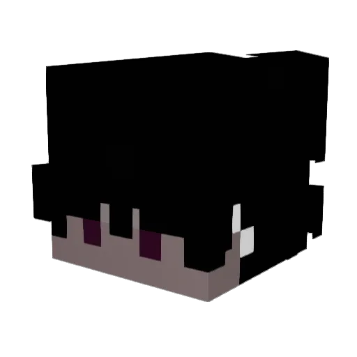 utah00 Minecraft avatar head, 3D render