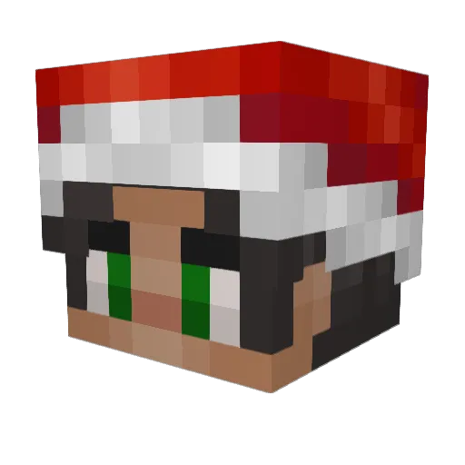 utahisnotastate Minecraft avatar head, 3D render