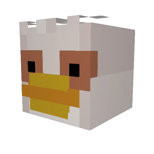 uthieray Minecraft avatar head, 3D render