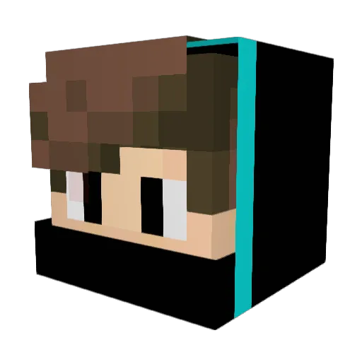 utka406 Minecraft avatar head, 3D render