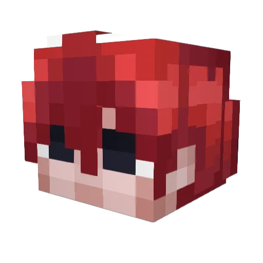 utkns Minecraft avatar head, 3D render
