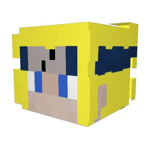 utku50 Minecraft avatar head, 3D render