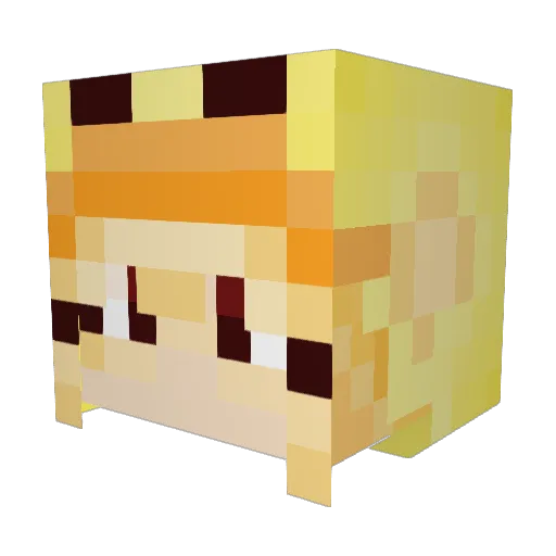 uto4ka3 Minecraft avatar head, 3D render