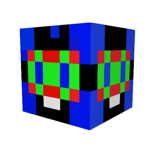 utopiaxx5 Minecraft avatar head, 3D render