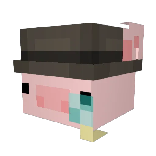 utrilla Minecraft avatar head, 3D render
