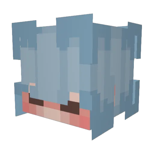 uttx Minecraft avatar head, 3D render
