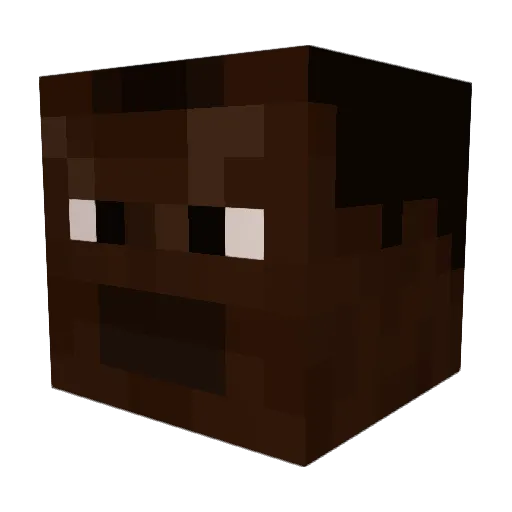 uturky Minecraft avatar head, 3D render