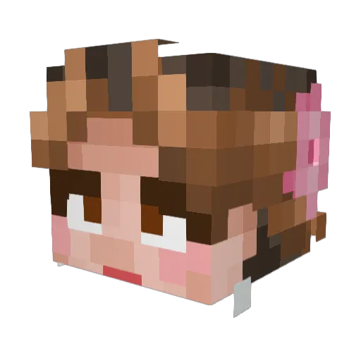 utus_knutus Minecraft avatar head, 3D render