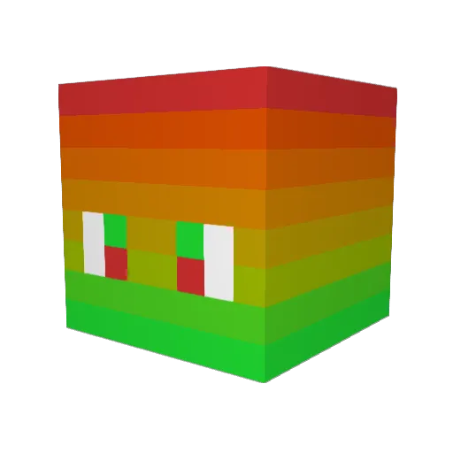 utyuu3112 Minecraft avatar head, 3D render