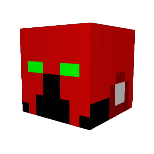 uudecode Minecraft avatar head, 3D render