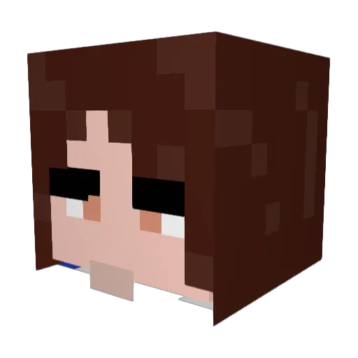 uugust0_ Minecraft avatar head, 3D render
