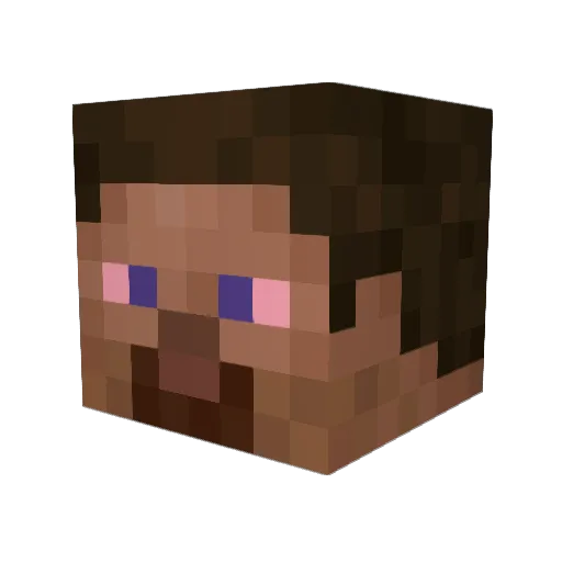 uukko Minecraft avatar head, 3D render