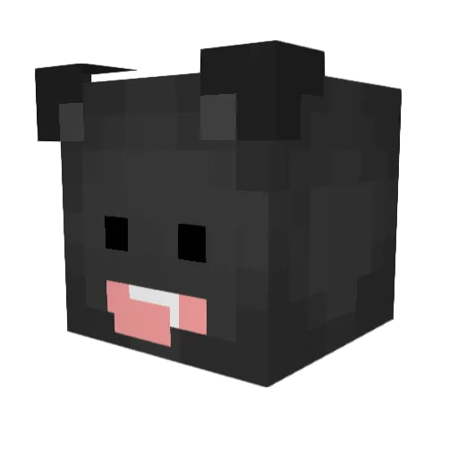 uukkss Minecraft avatar head, 3D render