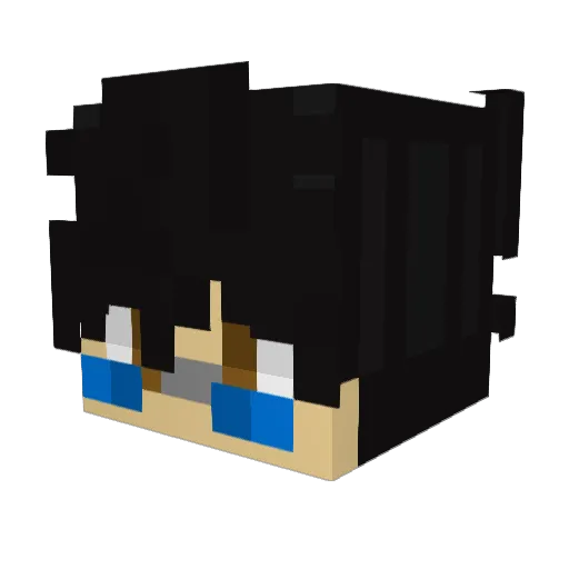 uuliv_ Minecraft avatar head, 3D render