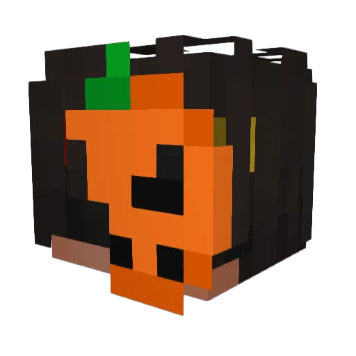 uuoupy Minecraft avatar head, 3D render
