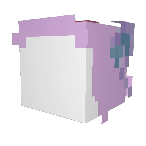 uupe_ Minecraft avatar head, 3D render