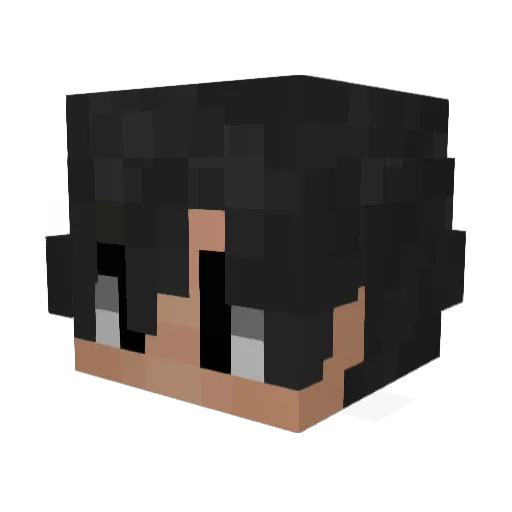 uupr Minecraft avatar head, 3D render