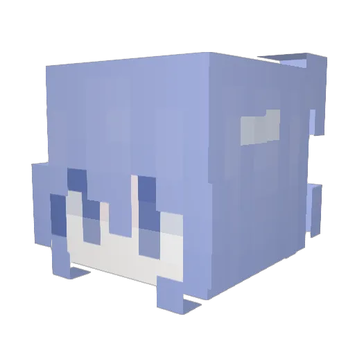 uutc Minecraft avatar head, 3D render