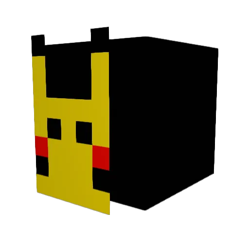 uuumfph Minecraft avatar head, 3D render