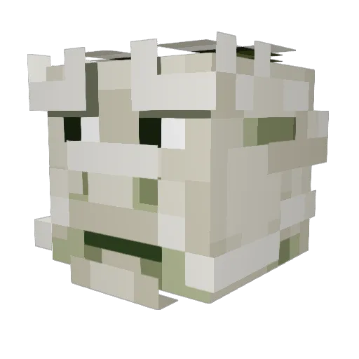 uuurgh Minecraft avatar head, 3D render