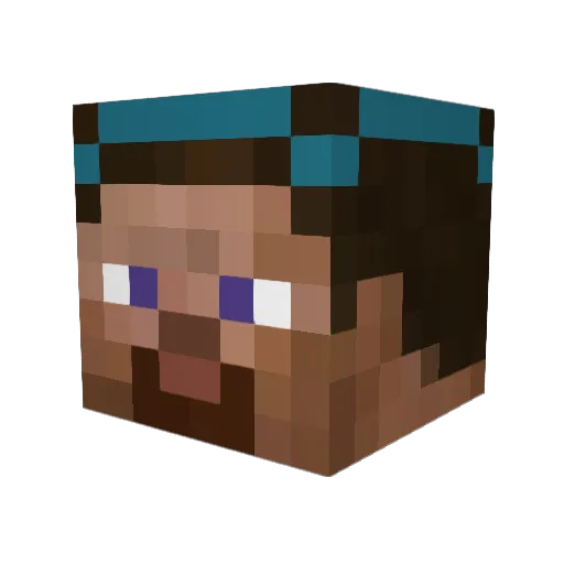 uvaag Minecraft avatar head, 3D render