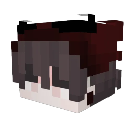 uvai Minecraft avatar head, 3D render