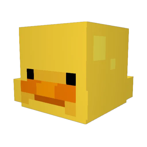 uvi5 Minecraft avatar head, 3D render