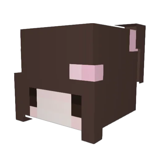 uvmra Minecraft avatar head, 3D render