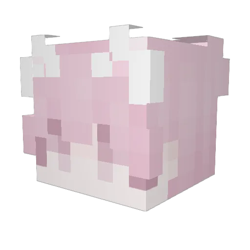 uvn Minecraft avatar head, 3D render