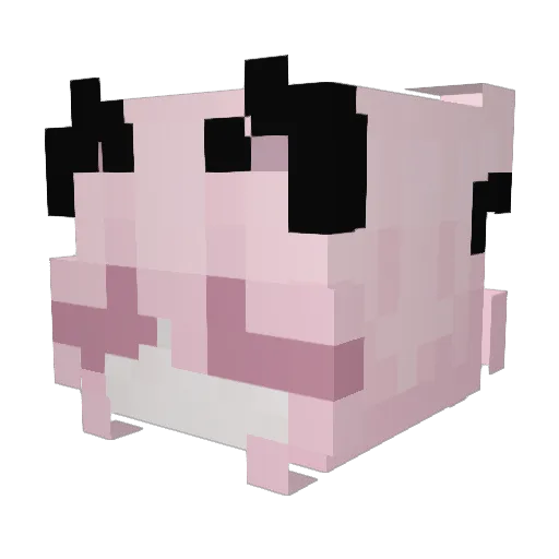 uvoiri Minecraft avatar head, 3D render
