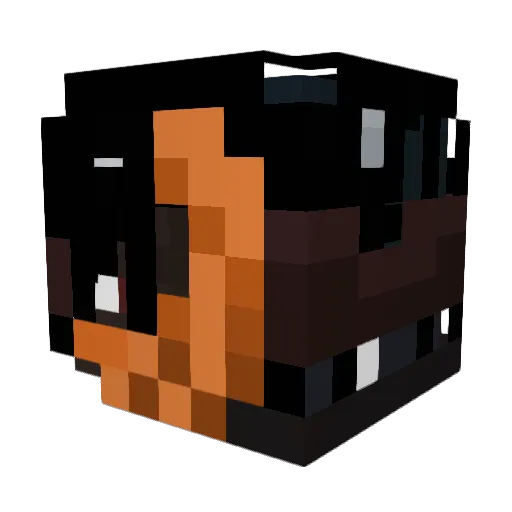 uvoj Minecraft avatar head, 3D render
