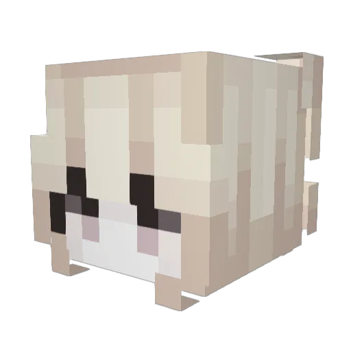 uvqx Minecraft avatar head, 3D render