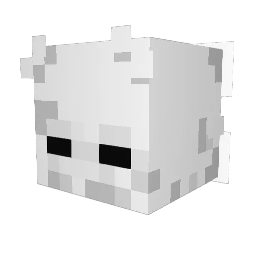 uvta Minecraft avatar head, 3D render