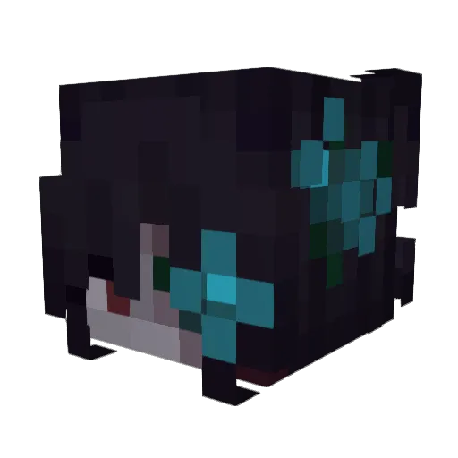 uvvn Minecraft avatar head, 3D render