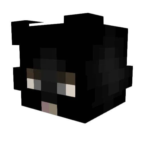 uvyeu Minecraft avatar head, 3D render